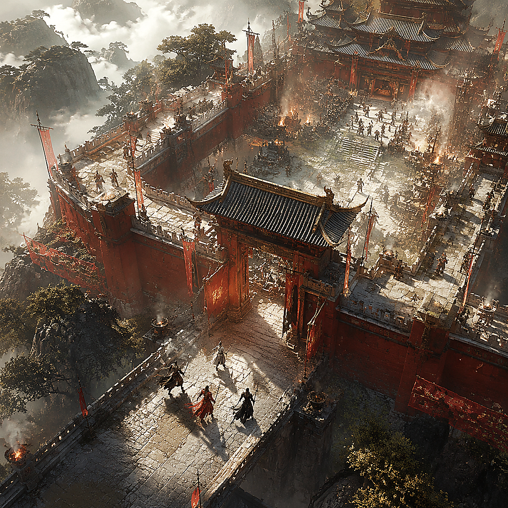 战神霸业手游沙城攻防与多人行会战原创场景